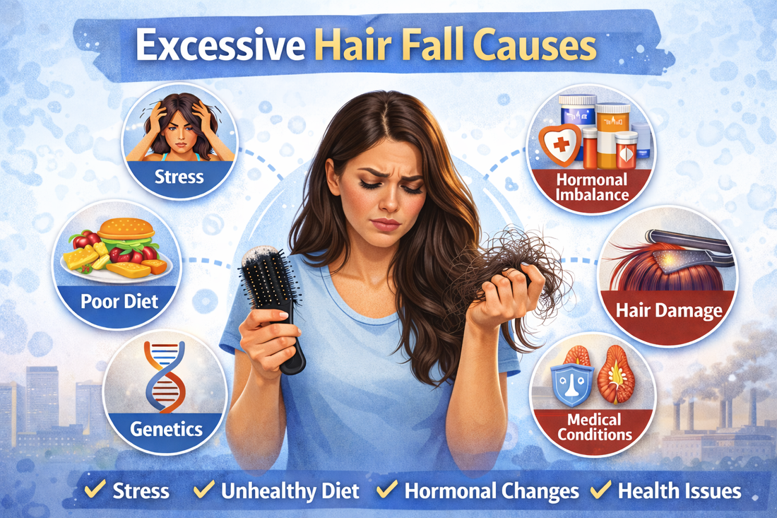 Excessive Hair Fall Causes: Why Hair Loss Becomes a Serious Concern