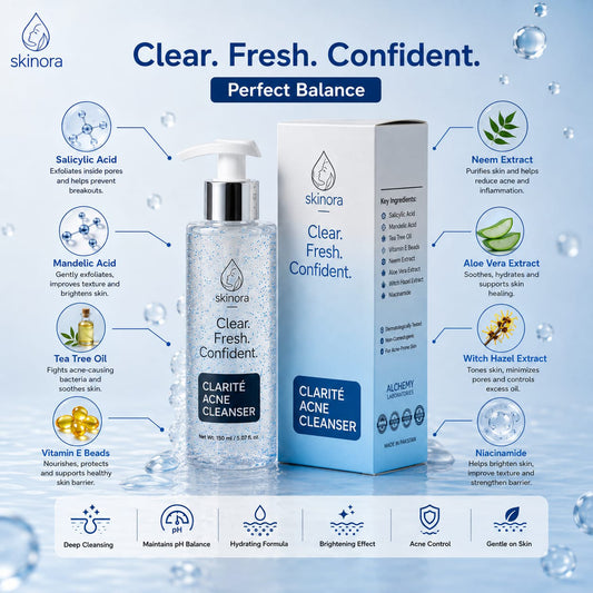 Skinora Clarté Acne Face Wash for Oily & Acne-Prone Skin